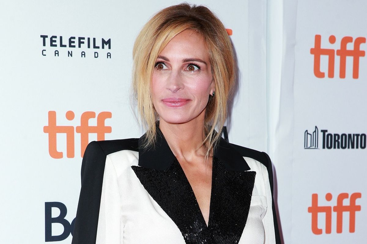 Aktris Julia Roberts menghadiri pemutaran perdana omecoming di Toronto International Film Festival 2018 di  Ryerson Theatre, Toronto, Kanada, pada Jumat (7/9/2018). 