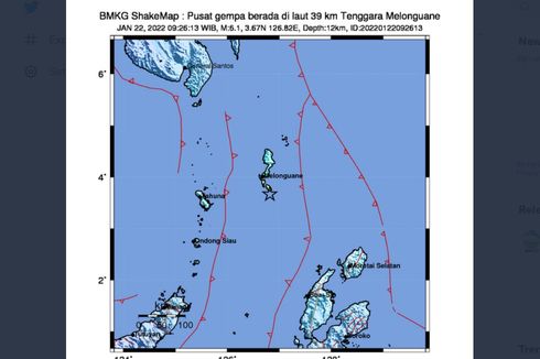 Gempa Talaud Hari Ini Sudah 9 Kali Susulan, BMKG Tegaskan Bukan Gempa Megathrust