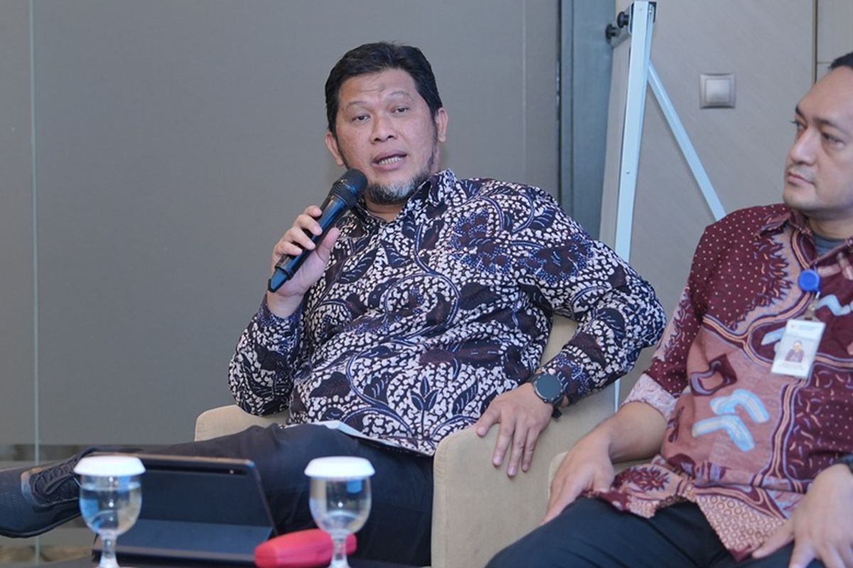 Kepala Grup Inovasi Keuangan Digital OJK Ludy Arlianto dalam diskusi media bertajuk ?Inklusi Keuangan dan Keberlanjutan UMKM melalui Promise II Impact? di Jakarta, Kamis (12/2/2026). 