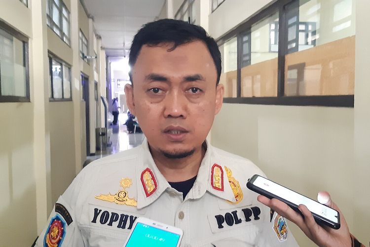 Kepala Satpol PP Kabupaten Karanganyar, Yophy Eko Wibowo di Karanganyar, Jawa Tengah, Rabu (2/9/2020).