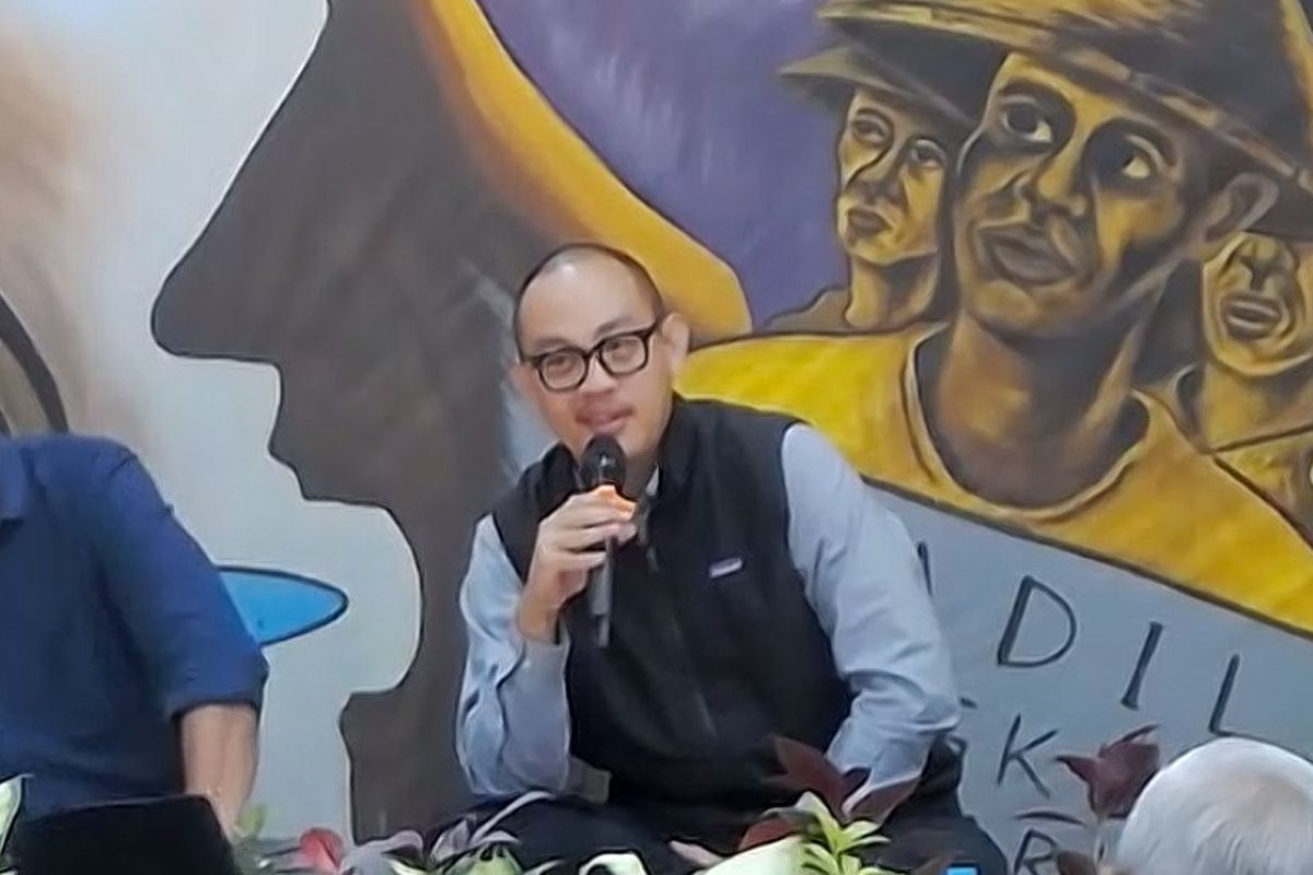 Direktur Eksekutif CELIOS Bhima Yudhistira dalam Seminar Refleksi Akhir Tahun 2024 yang digelar Lembaga Hikmah dan Kebijakan Publik PP Muhammadiyah, Majelis Hukum dan HAM PP Muhammadiyah, serta Lembaga Bantuan Hukum dan Advokasi Publik PP Muhammadiyah di Kota Yogyakarta, Senin (23/12/2024).