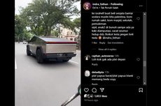 Video Tesla Cybertruck di Jalan Raya, Diduga Pakai Pelat Palsu