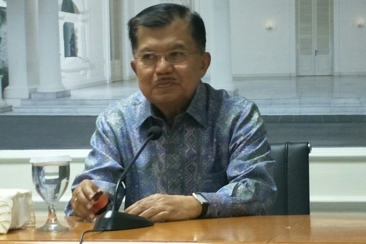 Wakil Presiden Jusuf Kalla di Istana Wapres, Jakarta, Jumat (23/11/2018)