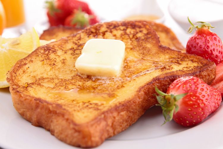 Ilustrasi french toast dengan air fryer