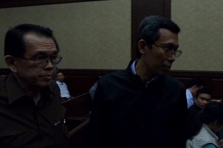 Presiden Direktur PT Paramount Enterprise International Ervan Adi Nugroho (kanan) di Pengadilan Tipikor, Jakarta, Senin (8/8/2016).