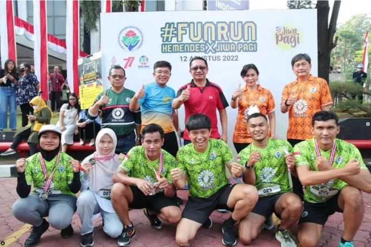 Mi Jiwa Pagi mendukung event lari Kemendes Runners di Lapangan Kemendes PDTT, Jakarta Selatan. 

