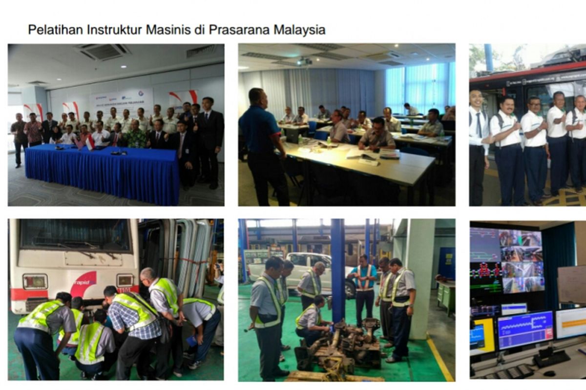 Sepuluh calon masinis MRT Jakarta diterbangkan ke Malaysia untuk menjalani training.