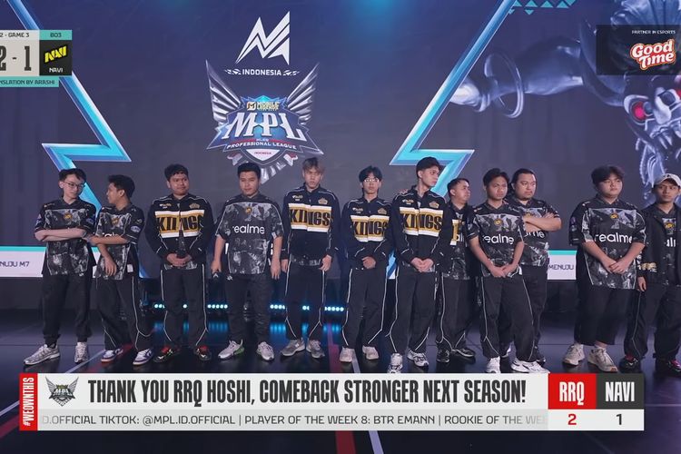 RRQ Hoshi gagal playoff MPL pertama kalinya.