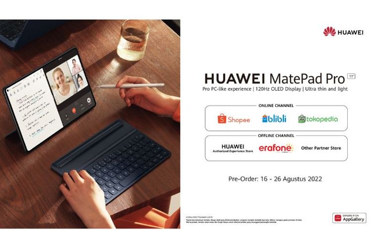 HUAWEI MatePad Pro bisa dibeli di e-commerce