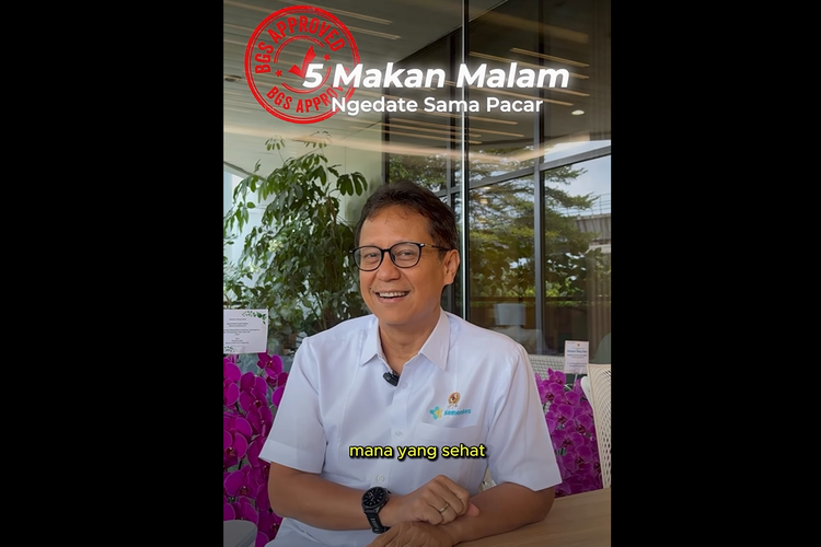 Menkes Budi Gunadi Beri Rating pada 5 Menu Makan Malam Saat “Nge-date”