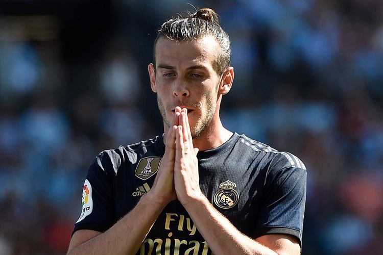 Pemain asal Wales, Gareth Bale, saat tampil pada laga Celta Vigo vs Real Madrid di Stadion Balaidos, Sabtu (17/8/2019).