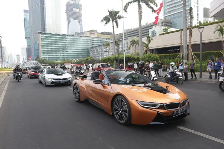 BMW i8 ikut ramaikan peresmian Formula E di Jakarta