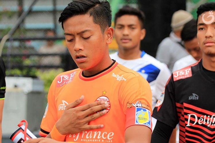 Pemain Persija U-19 saat akan berlaga pada ajang Liga 1 U-19 2018.