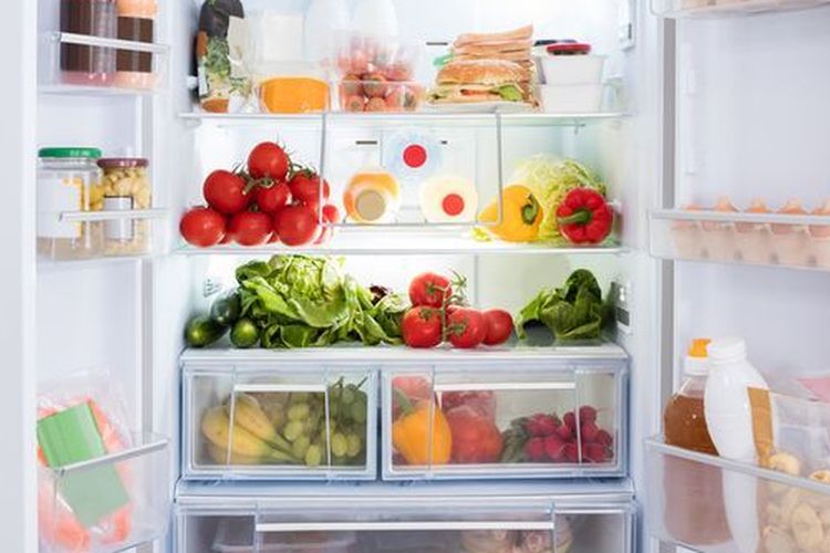 Ilustrasi kulkas, Ilustrasi pintu kulkas.