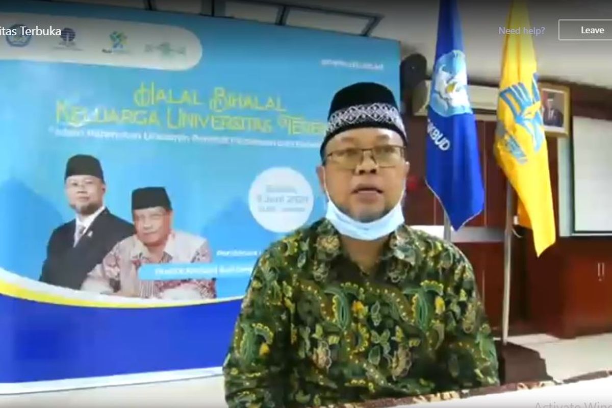 Halal bihalal Universitas Terbuka (9/6/2020) mengangkat tema ?Islam Rahmatan Lil?alamin Perekat Persatuan dan Kebersamaan?.