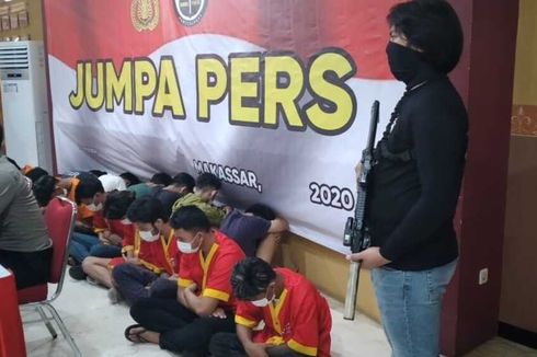 17 Anggota Geng Motor yang Rampas Barang dan Bakar Sepeda Motor Korbannya Ditangkap