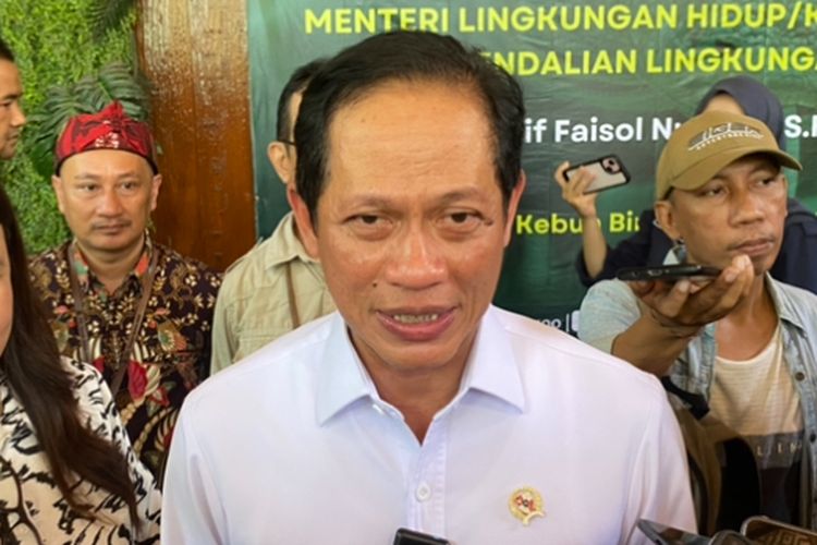 Menteri Lingkungan Hidup (LH), Hanif Faisol Nurofiq, Rabu (7/5/2025).