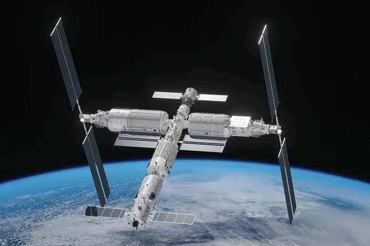 Ilustrasi stasiun luar angkasa China (CSS)

