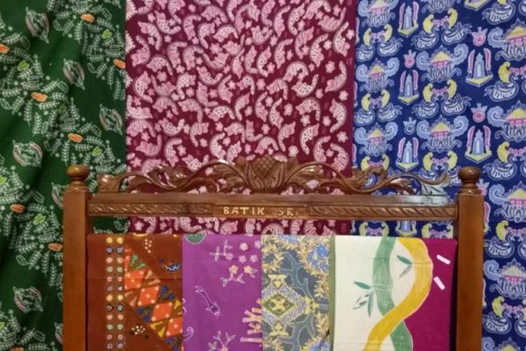 Stan Batik Bekasi di Bekasi Expo 2017, Sabtu (11/3/2017). Batik Expo berlangsung 11-19 Maret 2017.