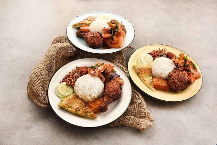 Menu premium nasi lemak dari restoran Lemak Boys 