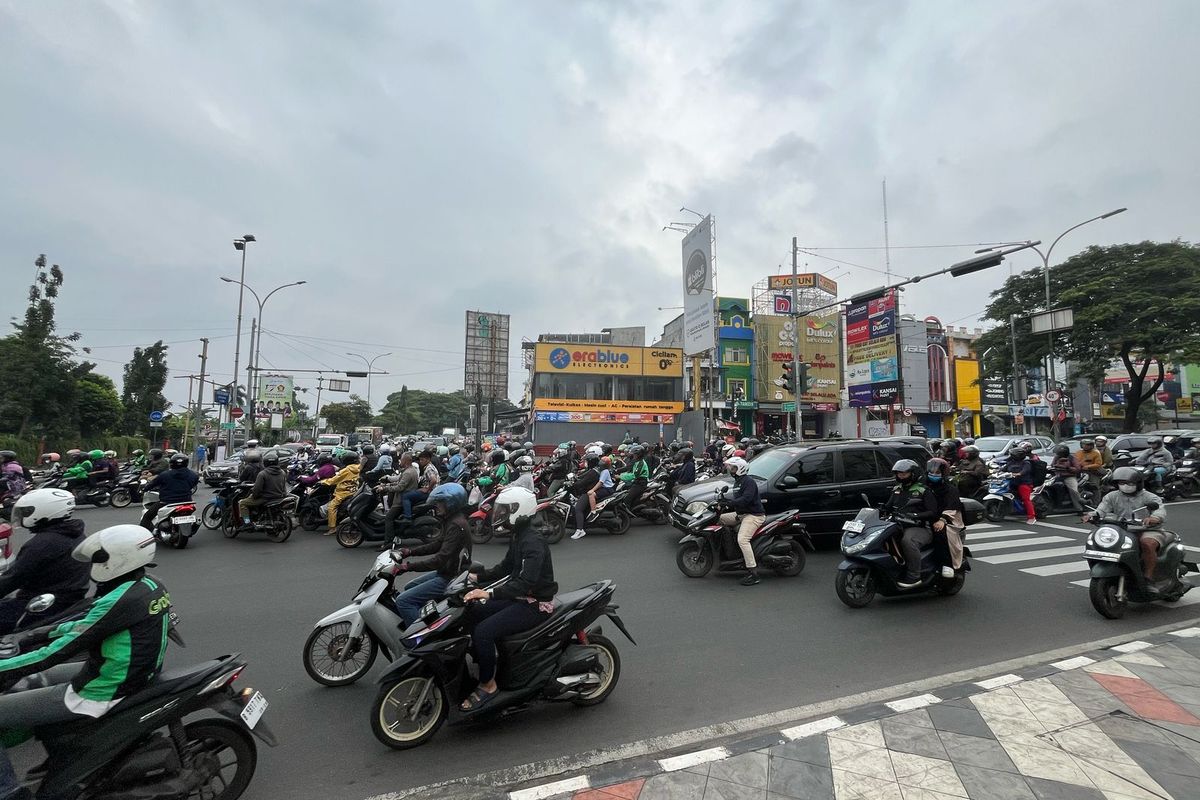 Simpang Juanda, Jalan Margonda Raya, Kota Depok, Selasa (11/2/2025).