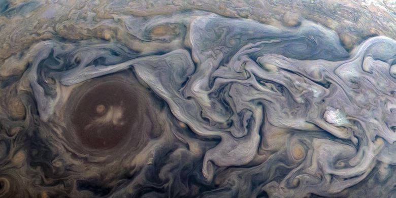 Foto awan Jupiter