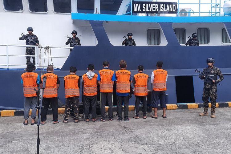 Selundupkan 1,2 Ton Ikan Napoleon, Kapal MV Silver Island Ditangkap di Perairan Sulawesi