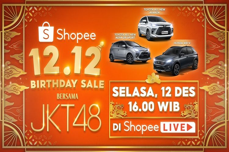Selama promo puncak Shopee 12.12 Birthday Sale besok, 12 Desember 2023, masyarakat disuguhkan rangkaian Flash Sale 12RB yang hadir Exclusive di Shopee Live,