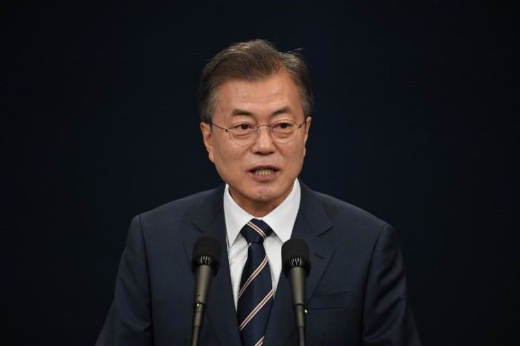 Presiden Korea Selatan Moon Jae-in. (AFP/Jung Yeon-je)
