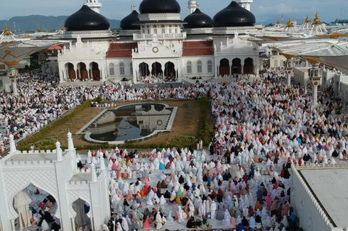 Rindu Shalat Id di Masjid Baiturrahman Aceh...