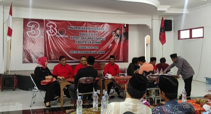 6 Orang Mendaftar di PDI-P untuk Pilkada Demak, Ada Inkumben Bupati 