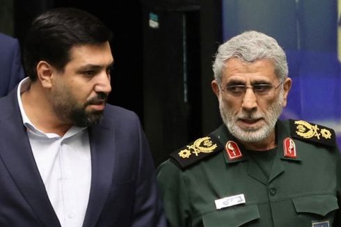 Sempat Dikabarkan Hilang, Komandan Pasukan Quds Iran Esmail Qaani Hadiri Pemakaman Abbas Nilforoushan