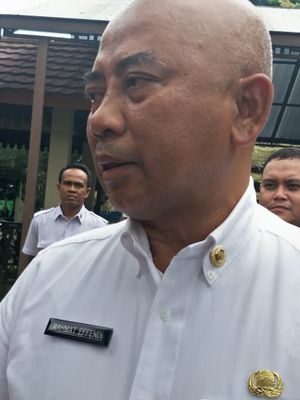 Wali Kota Bekasi, Rahmat Effendi di Pemkot Bekasi, Rabu (26/2/2020).