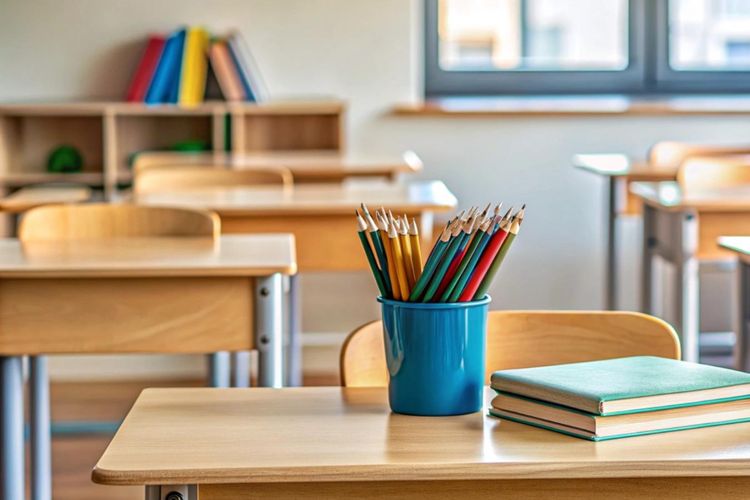 Ilustrasi ruang kelas. Polisi menyelidiki kasus dugaan penganiayaan terhadap seorang guru SMPN 1 Trenggalek yang diduga dilakukan oleh wali murid.