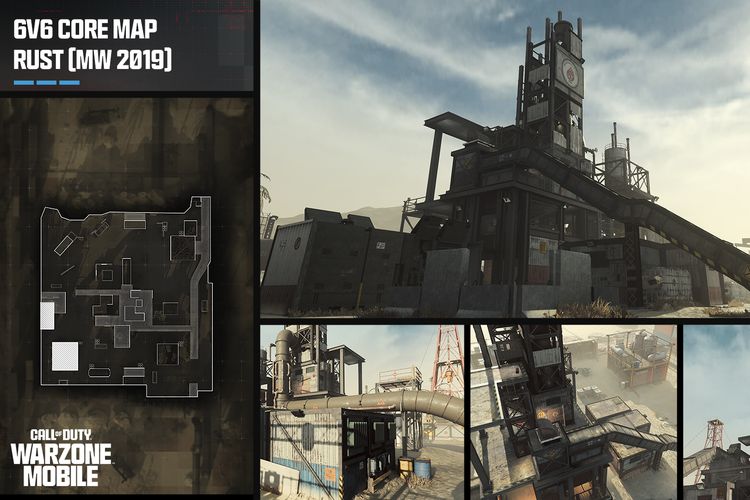 Peta Rust di Call of Duty Warzone Mobile