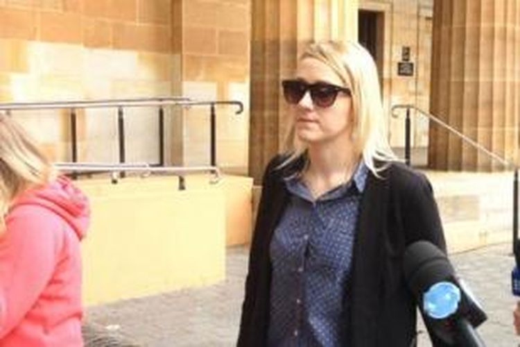 Terdakwa Hayley Greenwood, oknum polwan di Australia Selatan yang dituduh berbuat korup.