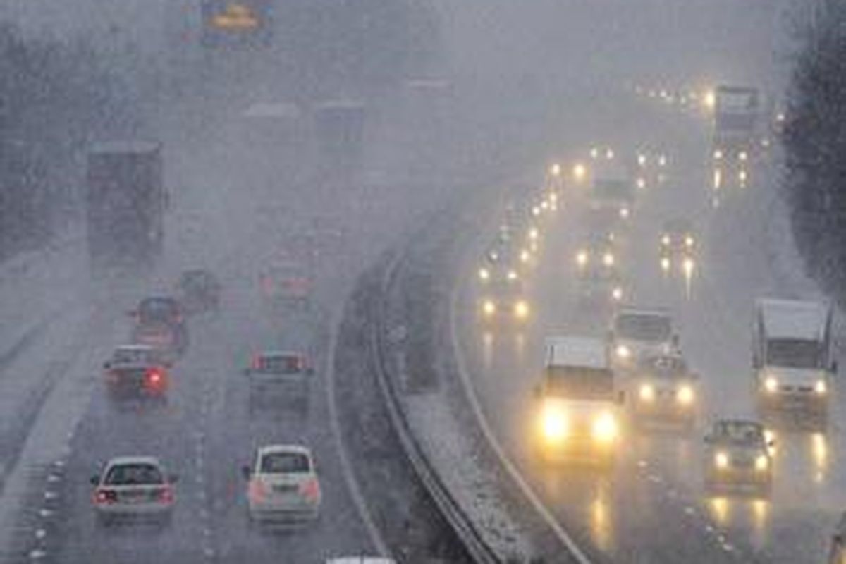 Badai salju yang melanda Inggris pada awal tahun ini.