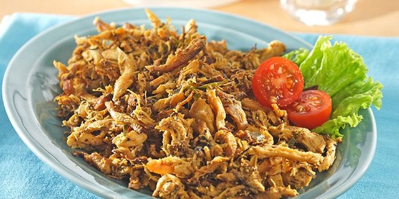 Resep Serundeng Ayam Suwir Pedas Teman Makan Nasi Hangat