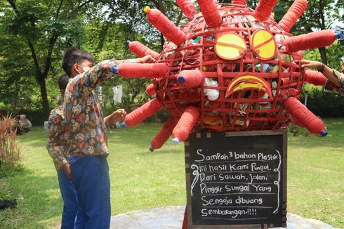 Anak-anak di Jombang Daur Ulang Sampah Plastik Jadi Alat Kampanye Prokes