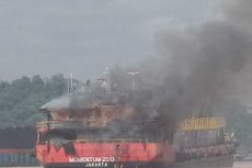 KM Momentum 25001 Terbakar di Samarinda, Sempat Terdengar Ledakan