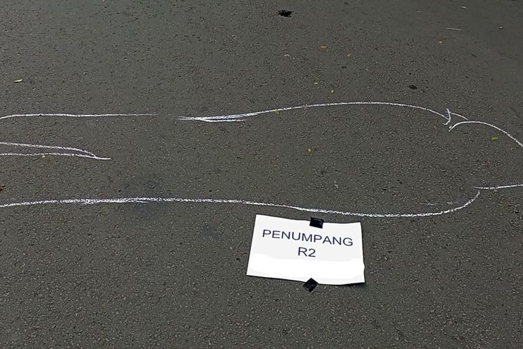 Foto ilustrasi penumpang motor tewas di tempat kejadian perkara (TKP).