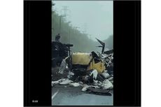 Viral, Video Balita Keluar dari Truk yang Hancur Usai Tabrakan di Lampung, Ini Kata Polisi