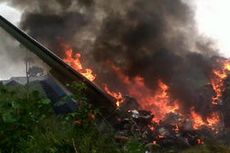 Hangus, 4 Jasad Korban Pesawat Jatuh Dibawa ke RS