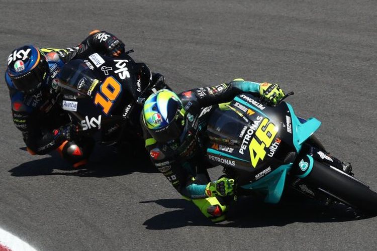 Valentino Rossi dan Luca Marini