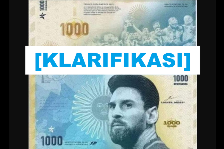 Klarifikasi, uang baru Argentina bergambar wajah Lionel Messi masih sebatas usulan dan belum direalisasikan.