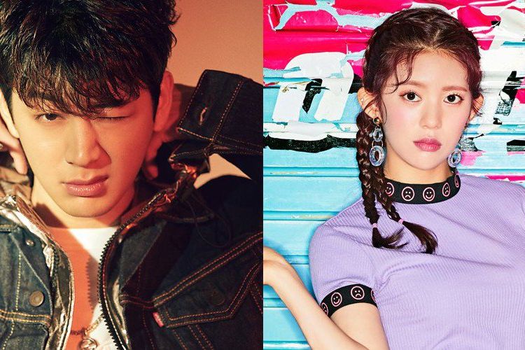 Daisy MOMOLAND dan Yunhyeong iKON yang sedang dirumorkan berpacaran.