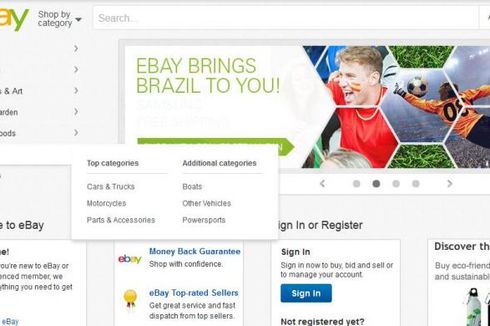 Basis Data Informasi Pengguna Diretas, eBay Minta Pelanggan Ganti 