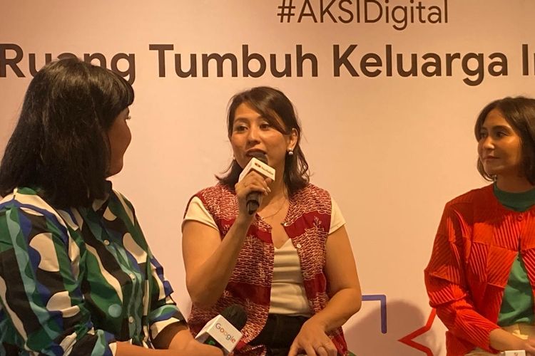Product Marketing Manager, Brand & Reputation, Google Indonesia, Dora Songco, dalam acara press briefing Google Indonesia bertajuk AKSIDigital: Ruang Tumbuh Keluarga Indonesia di Jakarta, Kamis (4/6/2026).