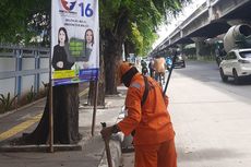 Baliho Caleg di Sepanjang Jalan Yos Sudarso Belum Ditertibkan, Masih Ada yang Terpaku di Pohon