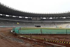 Persiapan Venue Asian Games 2018, Rumput di GBK Mulai Tumbuh